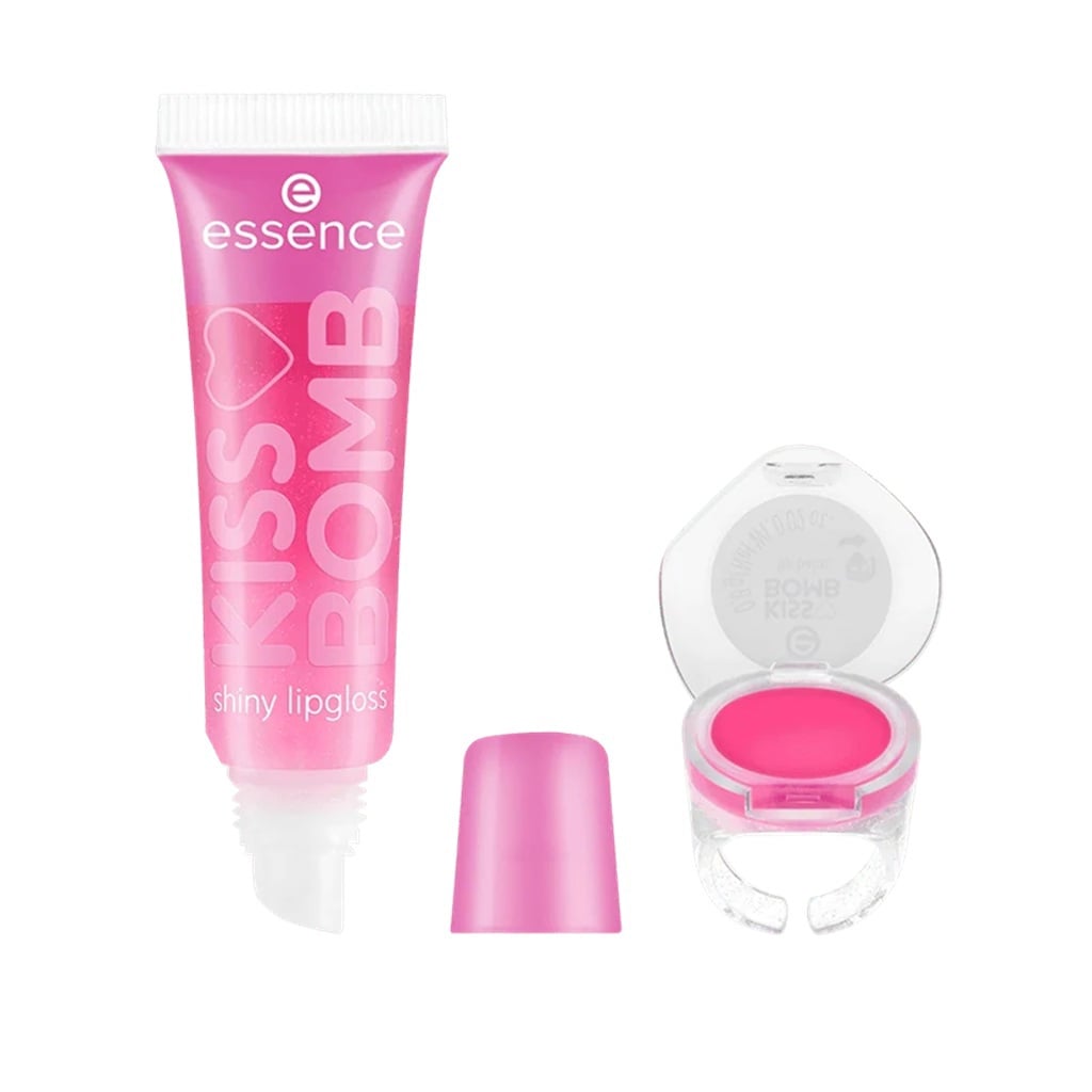 Kiss Bomb Shiny Lip Gloss & Lip Balm (01 Strawberry Sweetie)