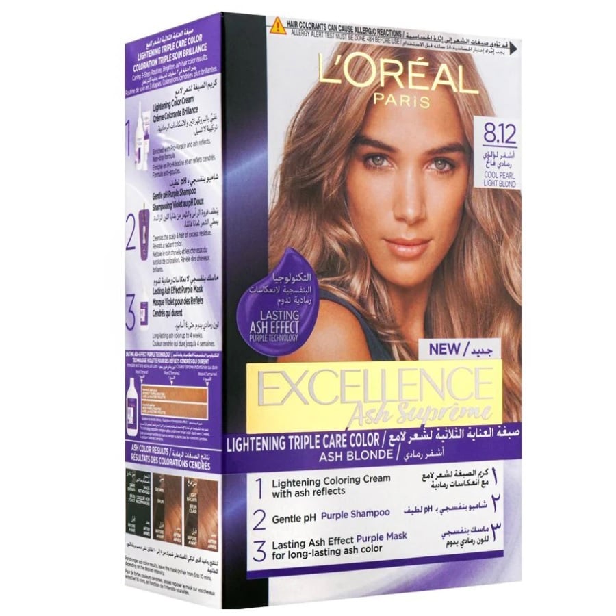 L'Oréal Paris L'Oréal Paris Excellence Creme Hair Color 8 12 Cool Pearl Light Blonde