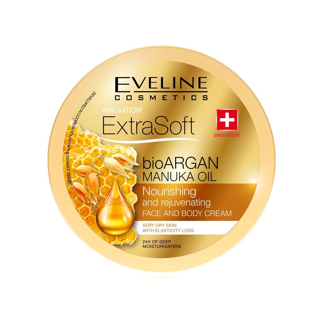 eveline Eveline Soft Bioargan Manuka Oil Face Body Cream 175 175 ml capacity: 175ml