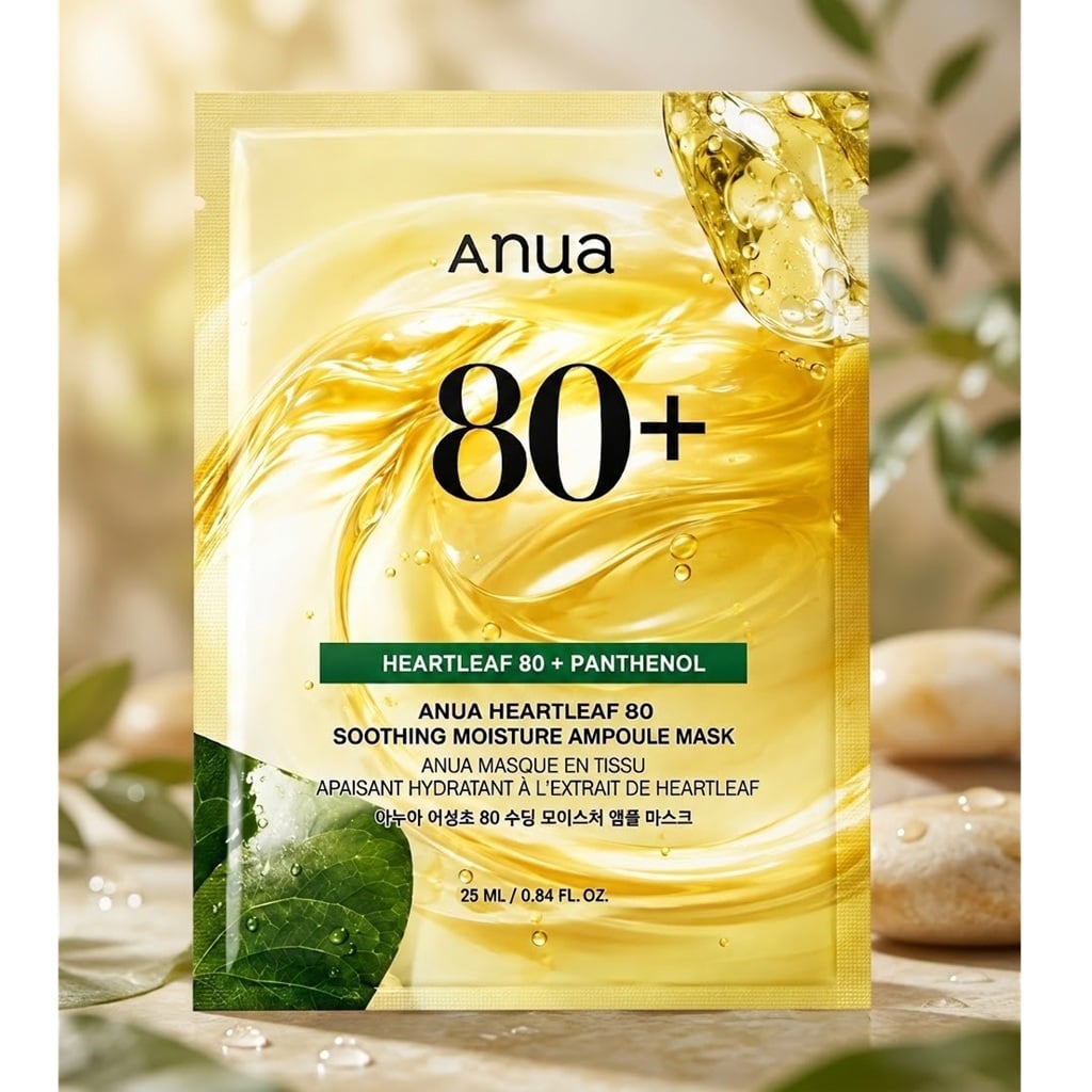 anua Anua Heartleaf Moisturizing And Soothing Ampoule Mask