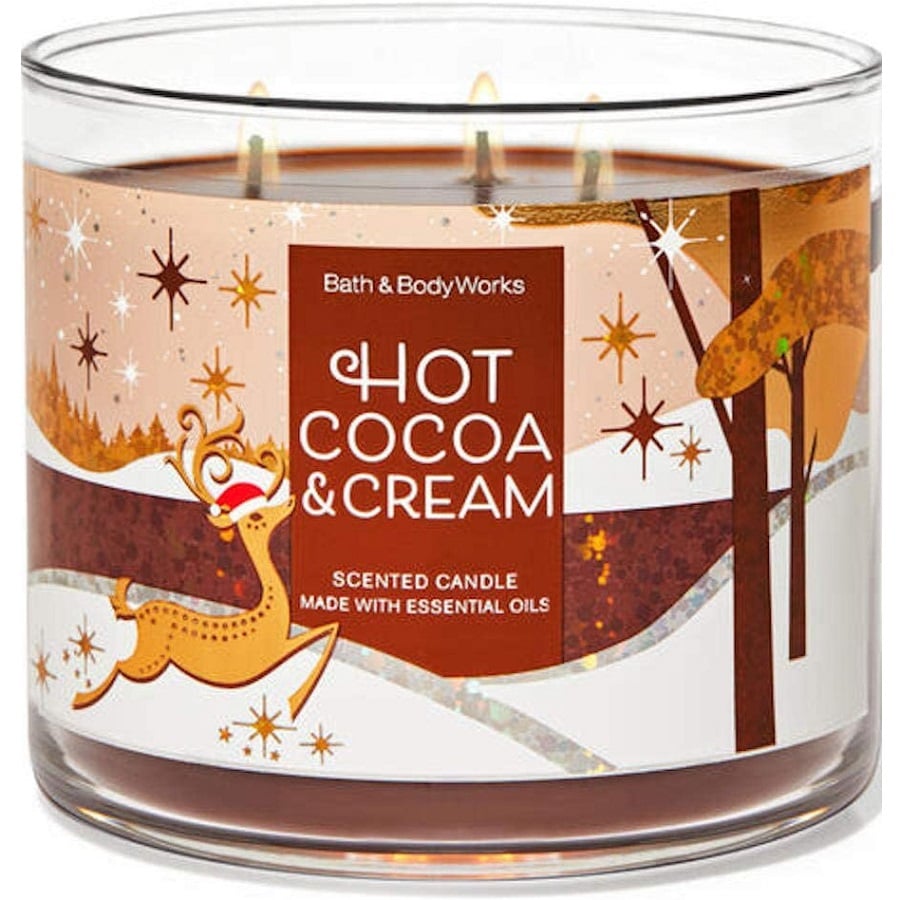 Hot Cocoa & Cream 3 Wick Scented Candle 411 g