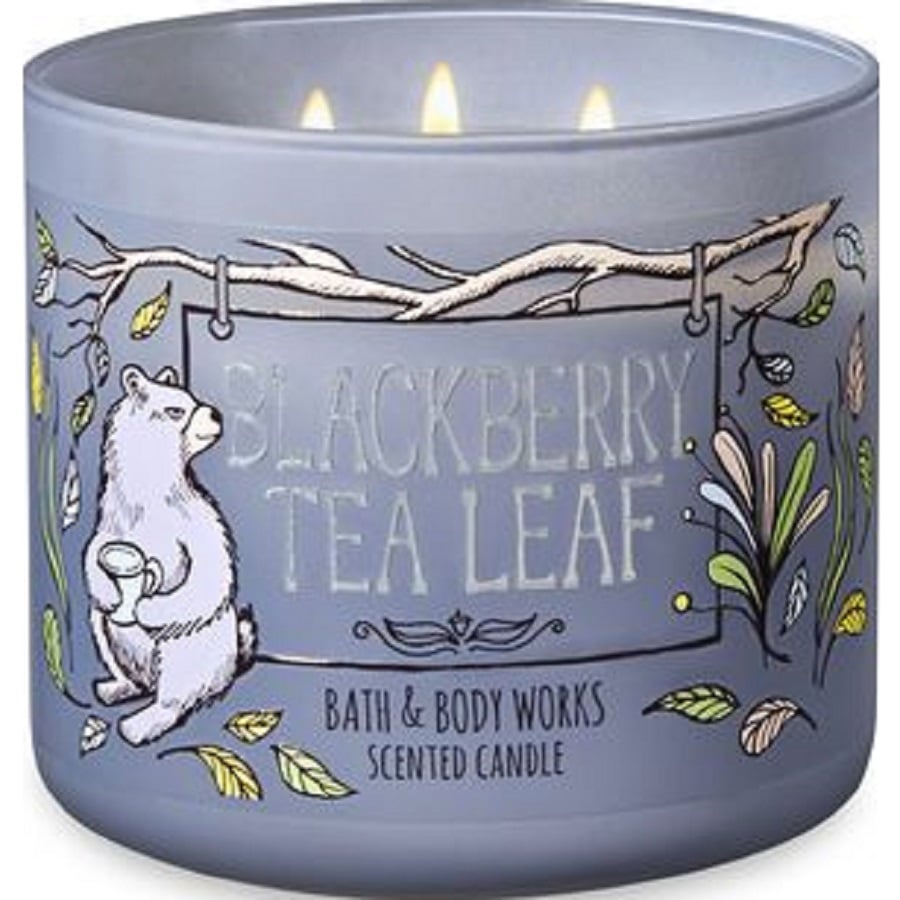 Blackberry Tea Leaf 3 Wick Candle Scented Candle 411 g
