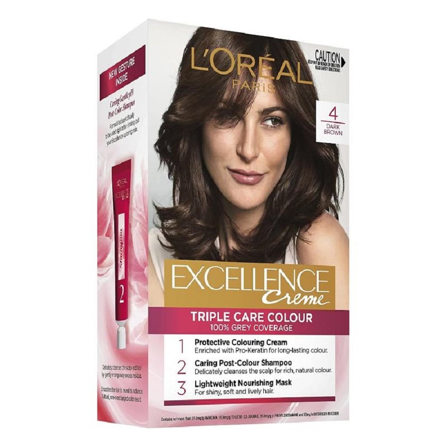 L'Oréal Paris L'Oréal Paris Excellence Creme 4 brown brown