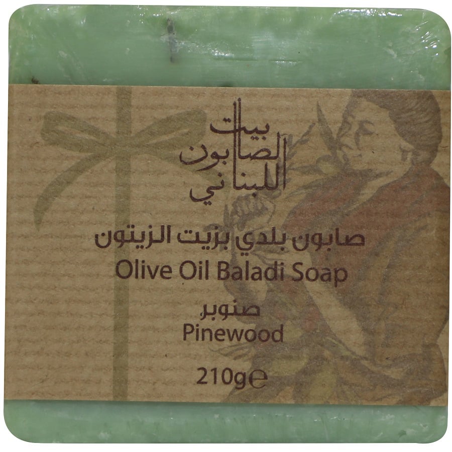 صابون بلدي بزيت الزيتون وخشب الصنوبر 210 غم