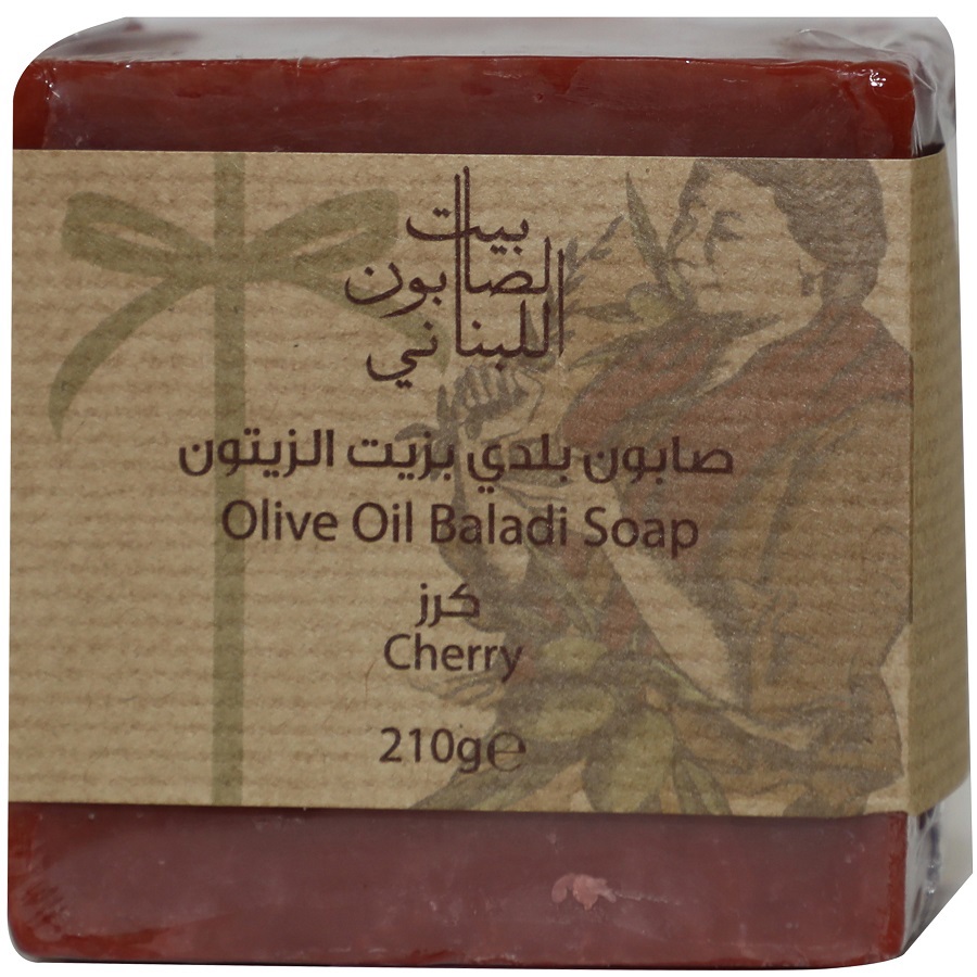 صابون زيت الزيتون البلدي بالكرز 210 غم