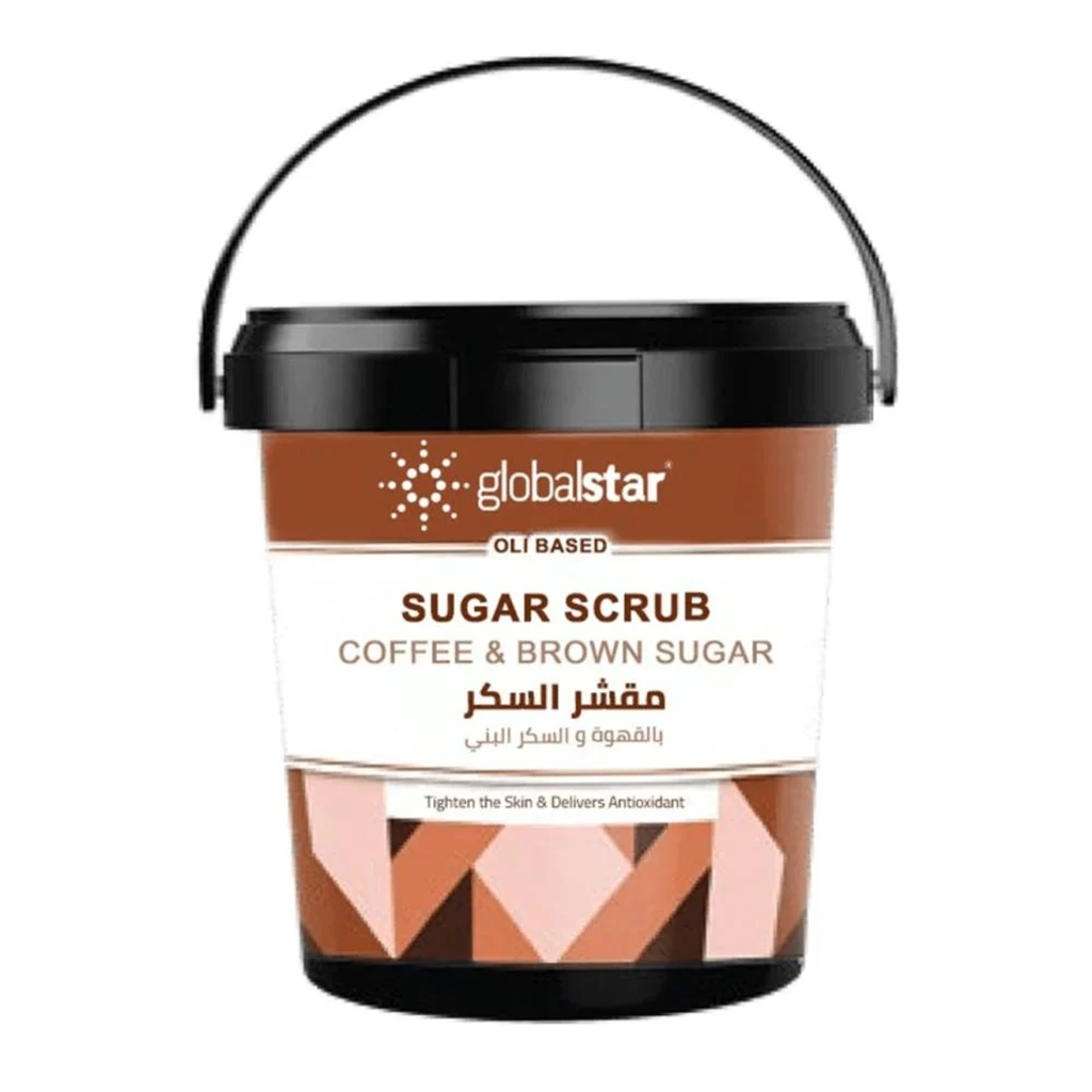 مقشر الجسم بالسكر البني والقهوة 600 غم