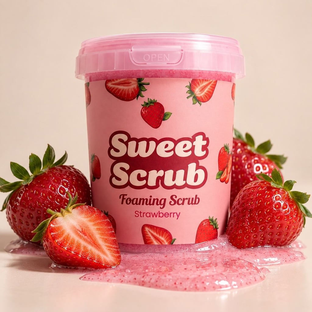 sweetscrub Sweetscrub Foaming Scrub Strawberry 500 g weight: 500g