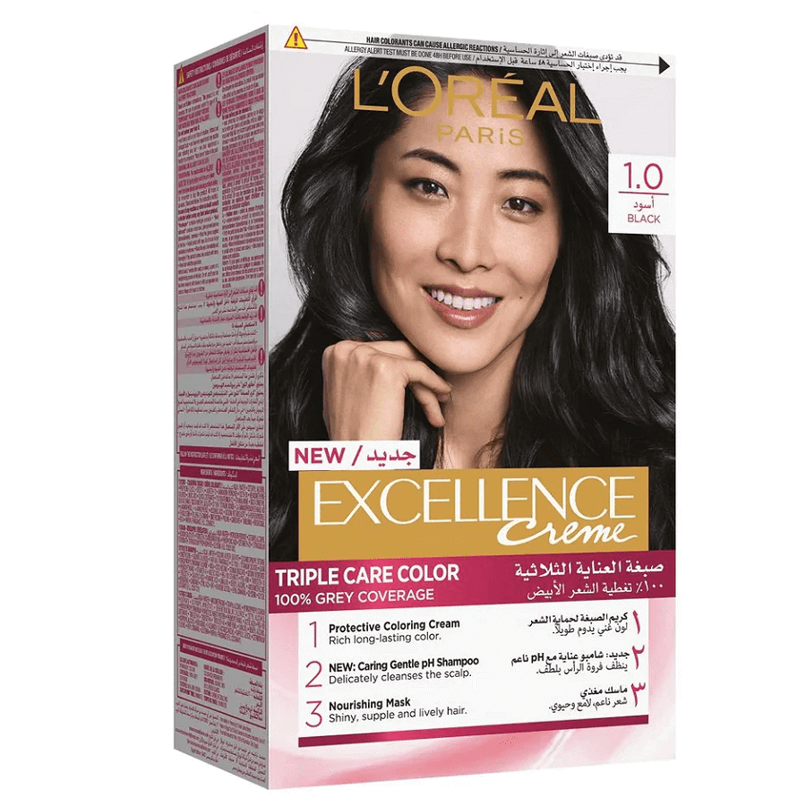 L'Oréal Paris L'Oréal Paris Excellence Creme Hair Color 1 black