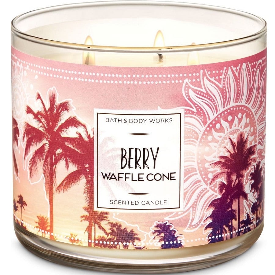 Berry Waffle Cone 3 Wick Scented Candle 411 g