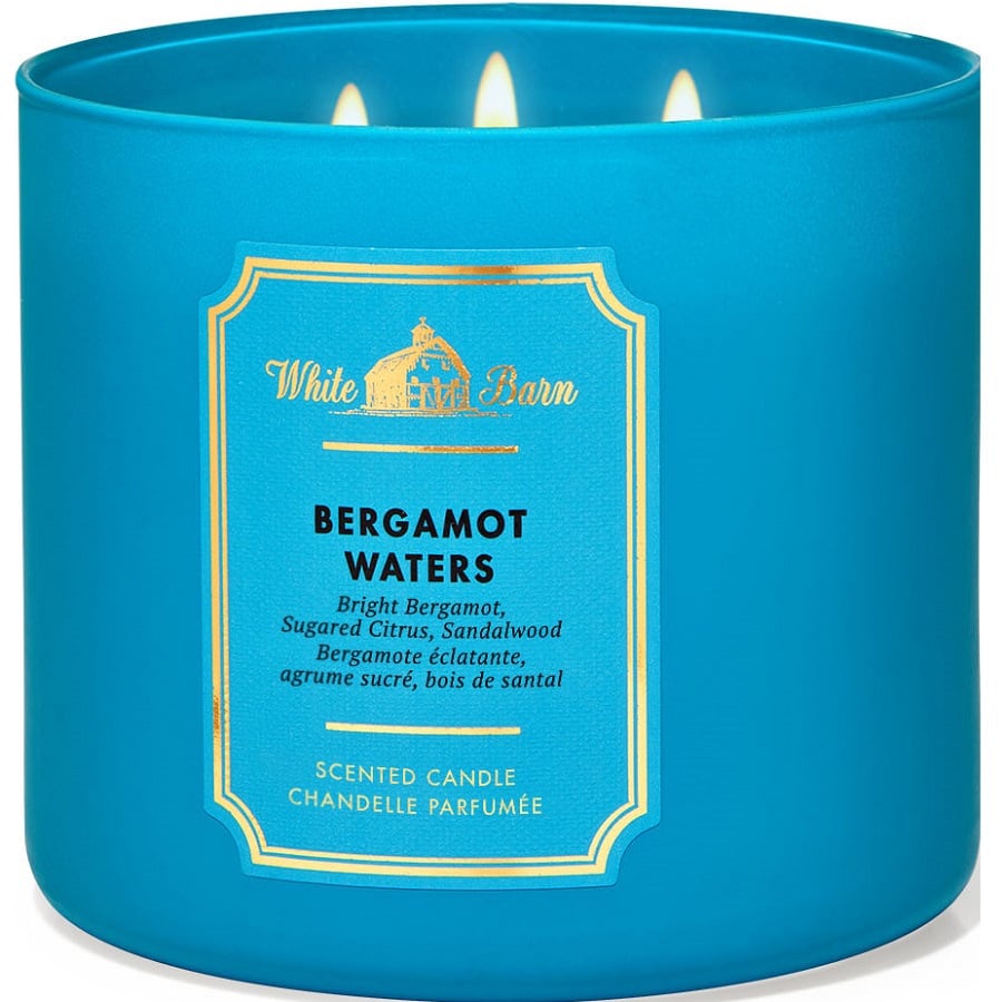 Bergamot Waters 3 Wick Candle Scented Candle 411 g