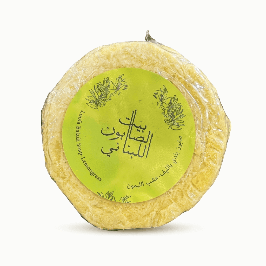 صابون بلدي بالليف عشب الليمون 300 غم