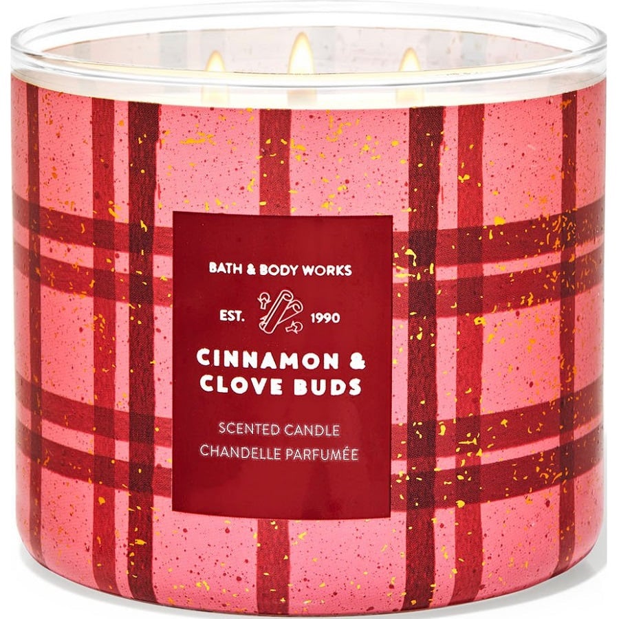 Cinnamon & Clove Buds 3 Wick Scented Candle 411 g