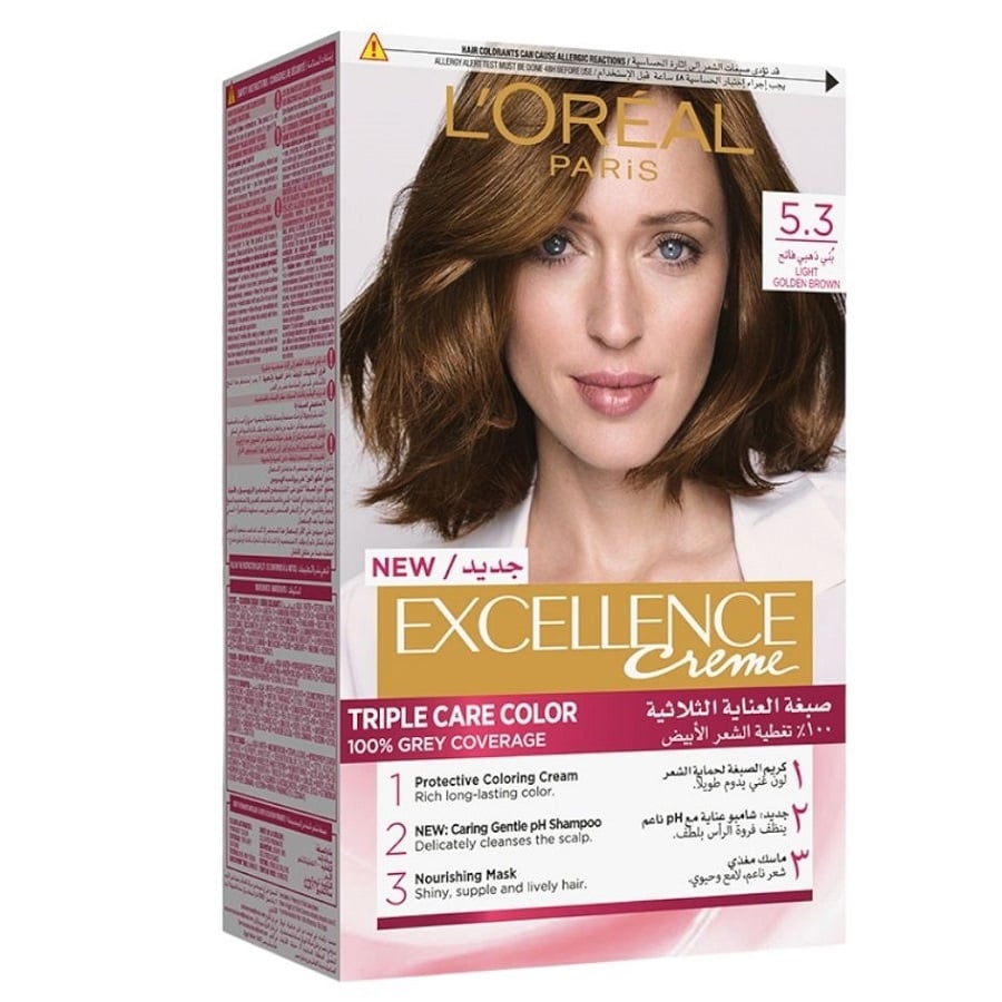 L'Oréal Paris L'Oréal Paris Excellence Creme Hair Color 5 3 Golden Light brown