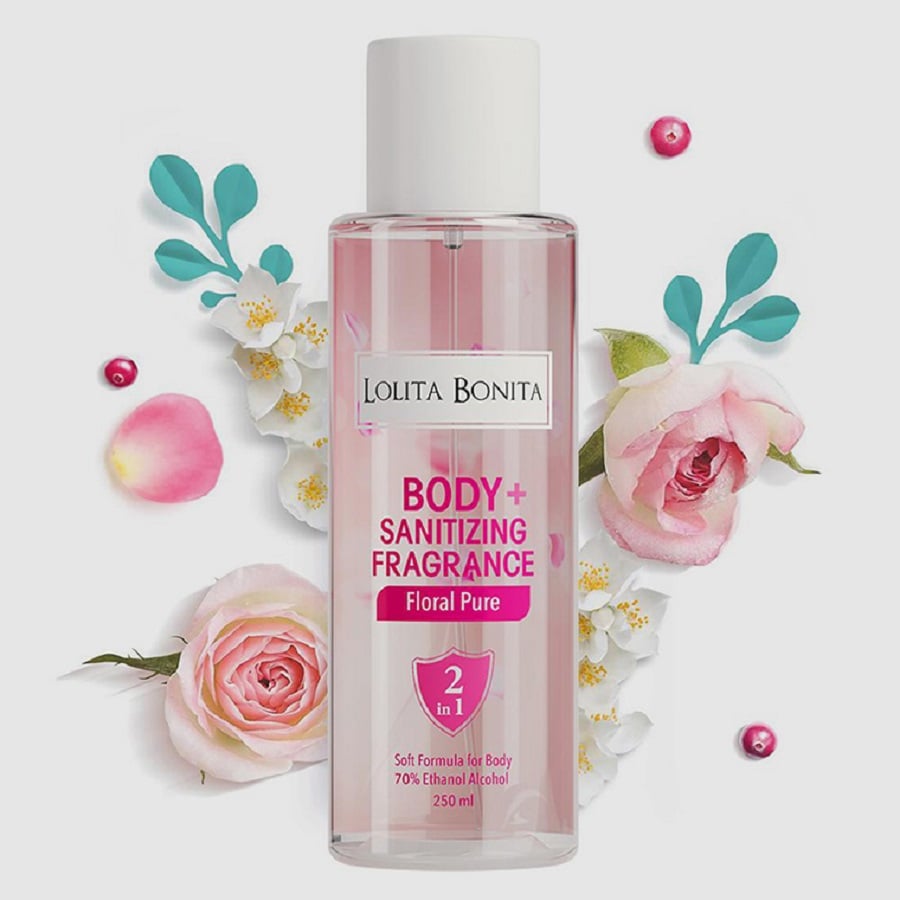 معقم ومعطر للجسم برائحة الزهور النقية 250 مل