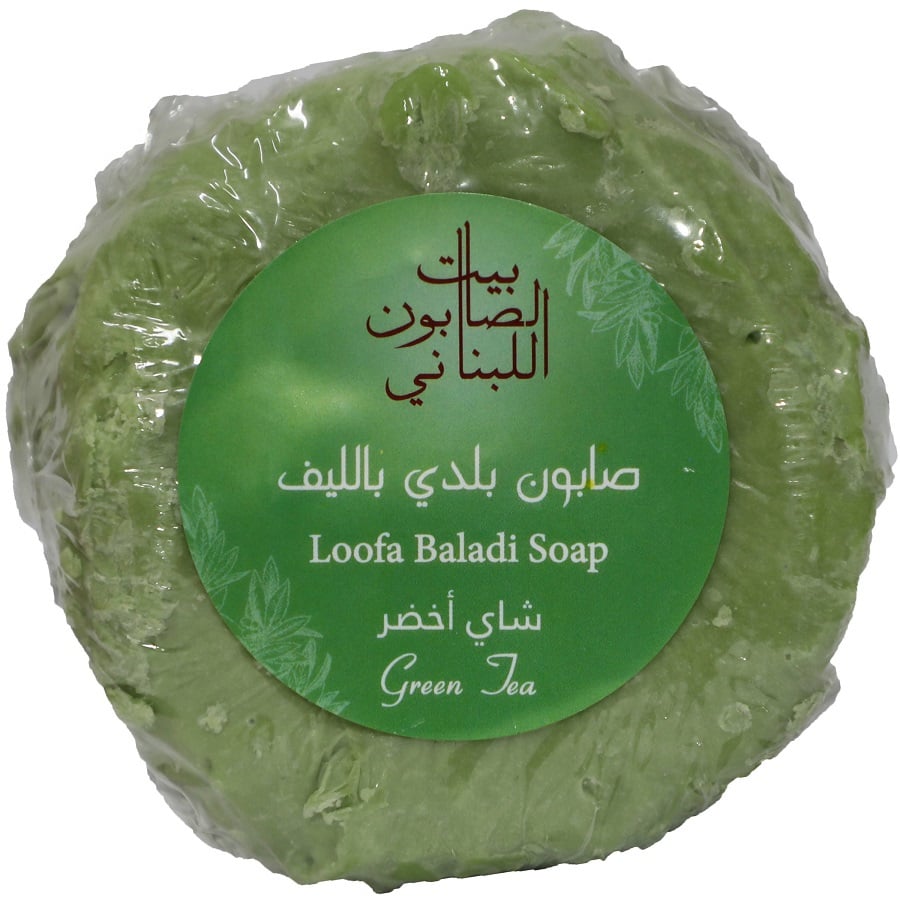 صابون بلدي بالليف والشاي الأخضر 300 غم