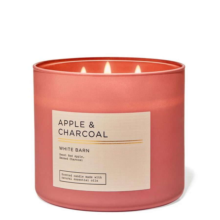 Apple & Charcoal 3 Wick Scented Candle 411 g