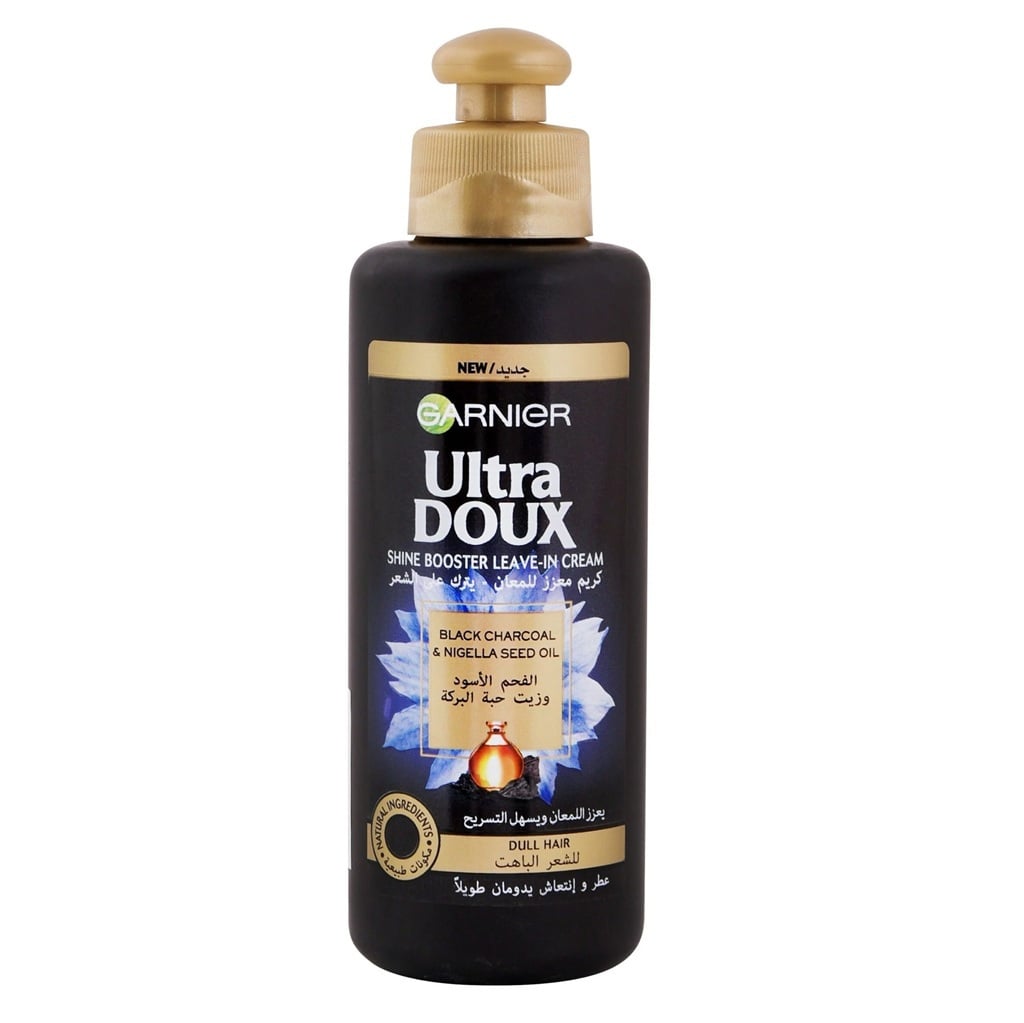 Ultra Doux Black Charcoal & Nigella Seed Oil Shine Leave In 200 ml