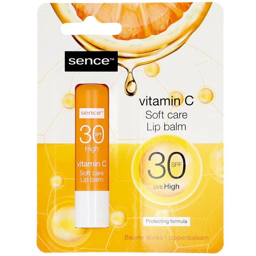 بلسم الشفاه بفيتامين سي وعامل حماية من الشمس 30