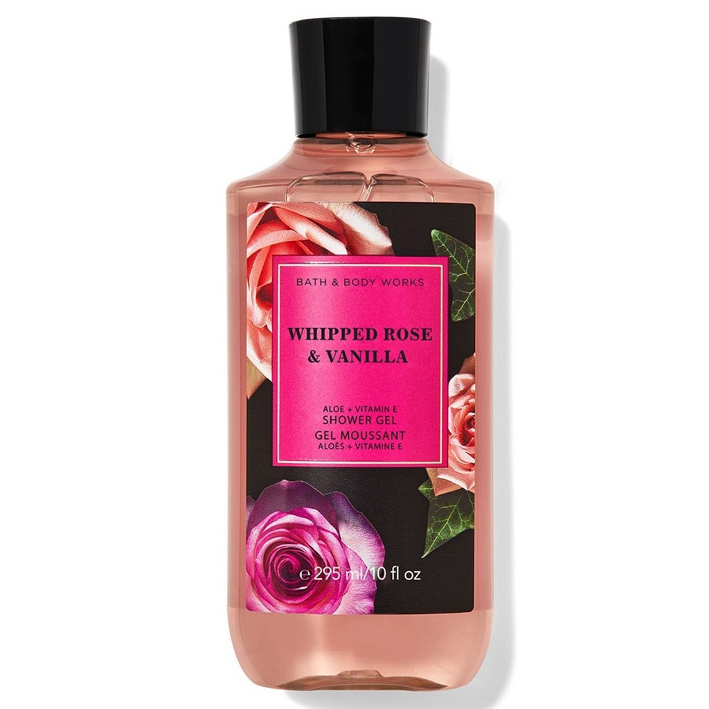 جل استحمام برائحة الورد والفانيليا مع الصبار وفيتامين هـ 295 مل