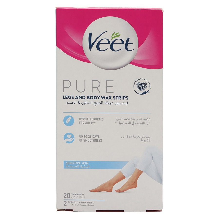 شرائح شمع بيور للبشرة الحساسة 20 قطعة