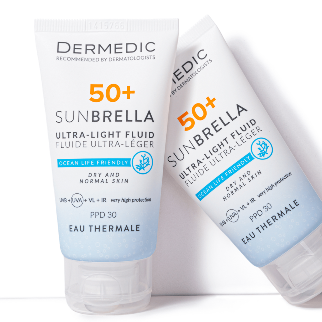 مجموعة واقي الشمس للبشرة الجافة والعادية بعامل حماية 50, 40 مل