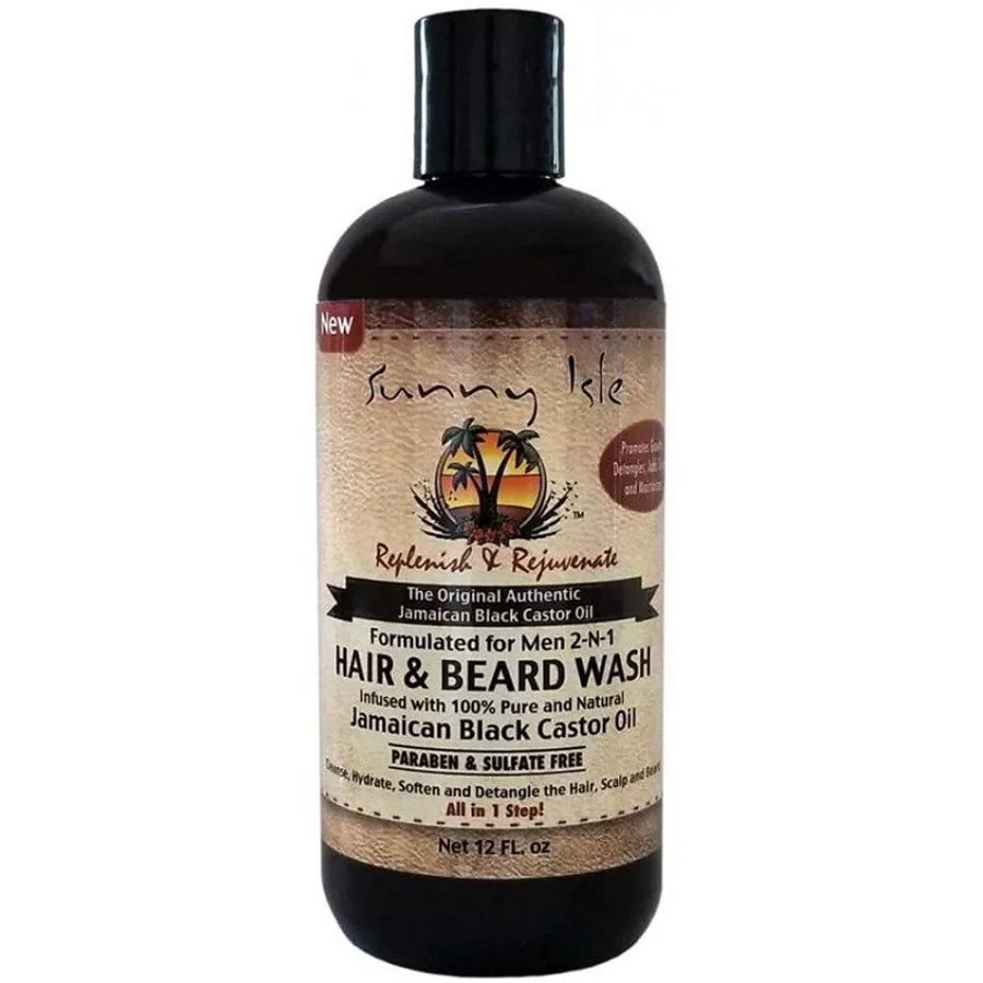 غسول الشعر واللحية بزيت الخروع الأسود الجامايكي 354 مل