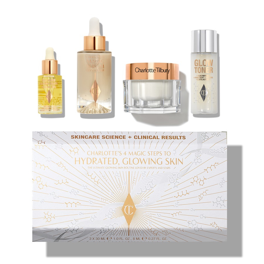 مجموعة من 4 خطوات سحرية لبشرة متوهجة ورطبة