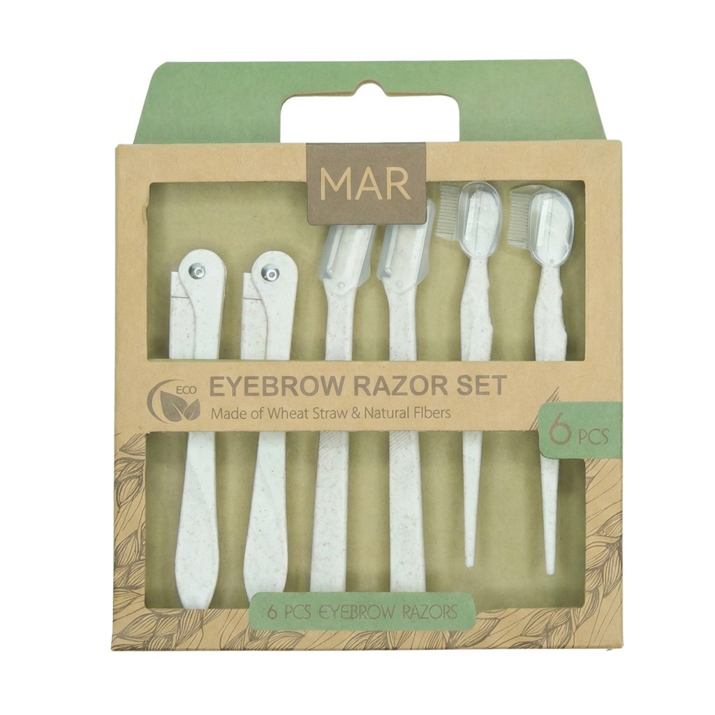 مجموعة شفرات الحواجب 6 قطع