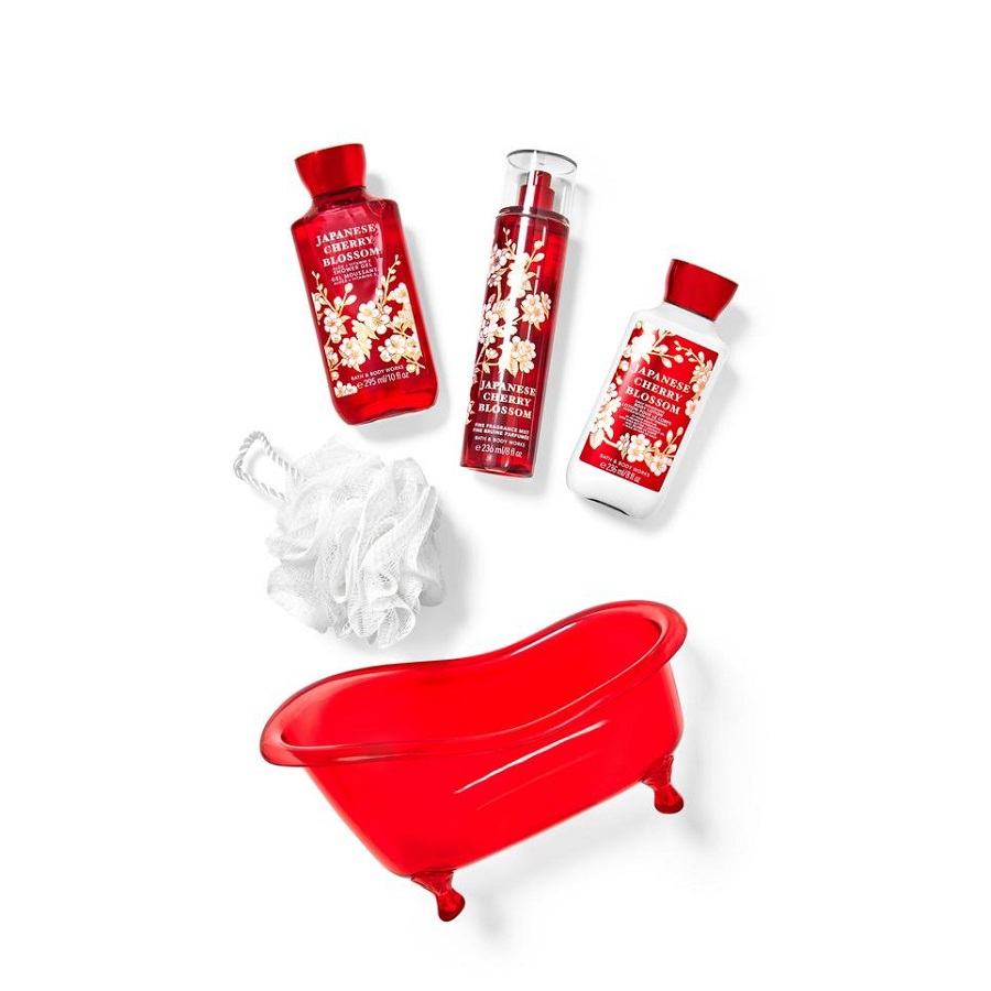 مجموعة هدايا العناية بالجسم جابانيز تشيري بلوسوم 4 قطع
