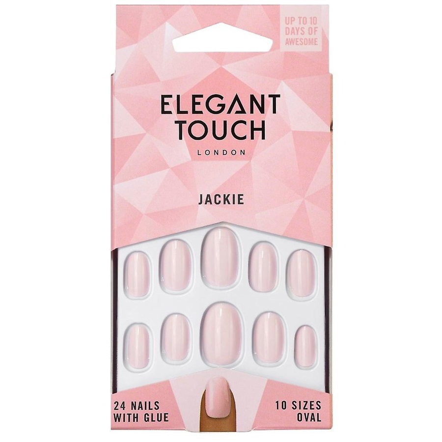 اظافر صناعية 24 قطعة مع صمغ