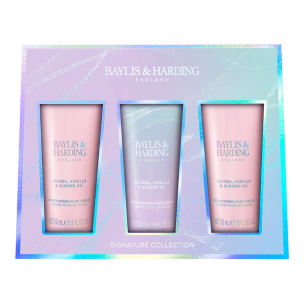 مجموعة مسك اليدين من بايليس آند هاردينج بزيت الجوجوبا والفانيليا واللوز