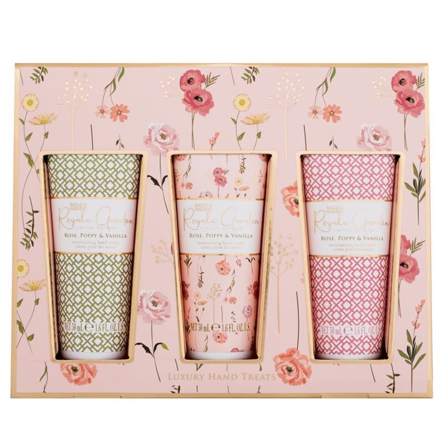 مجموعة العناية باليدين الفاخرة رويال جاردن 3 قطع
