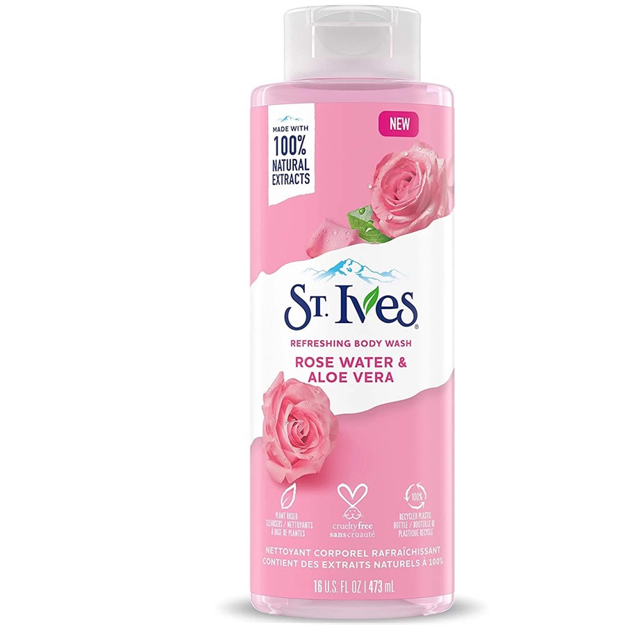 غسول للجسم بماء الورد والصبار 473 مل