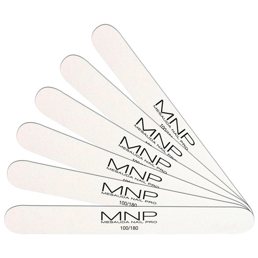 مبرد اظافر ابيض مستقيم 100/180، 6 قطع