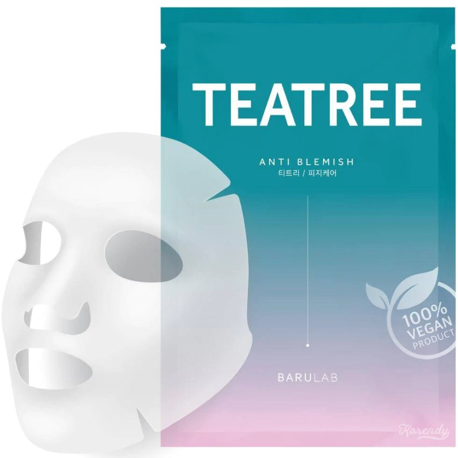 ماسك ورقي بشجرة الشاي لمكافحة الشوائب