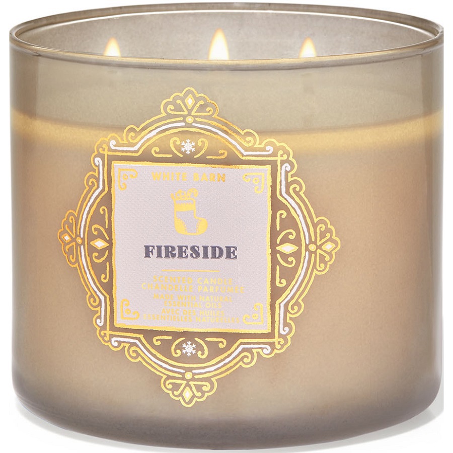 فاير سايد شمعة معطرة بثلاث فتائل 411 غم