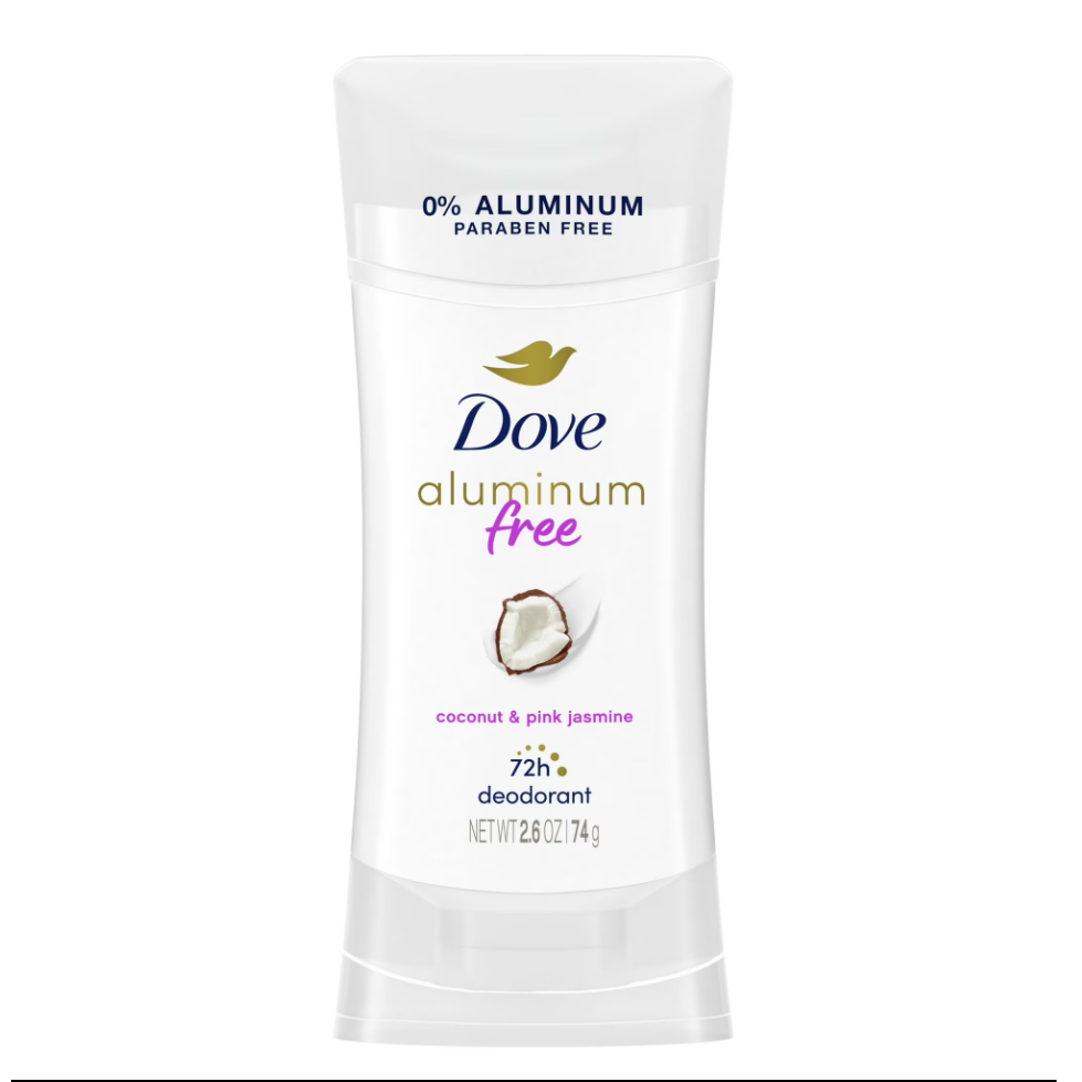 مزيل عرق دوف 0% 74 غرام برائحة جوز الهند والوردي