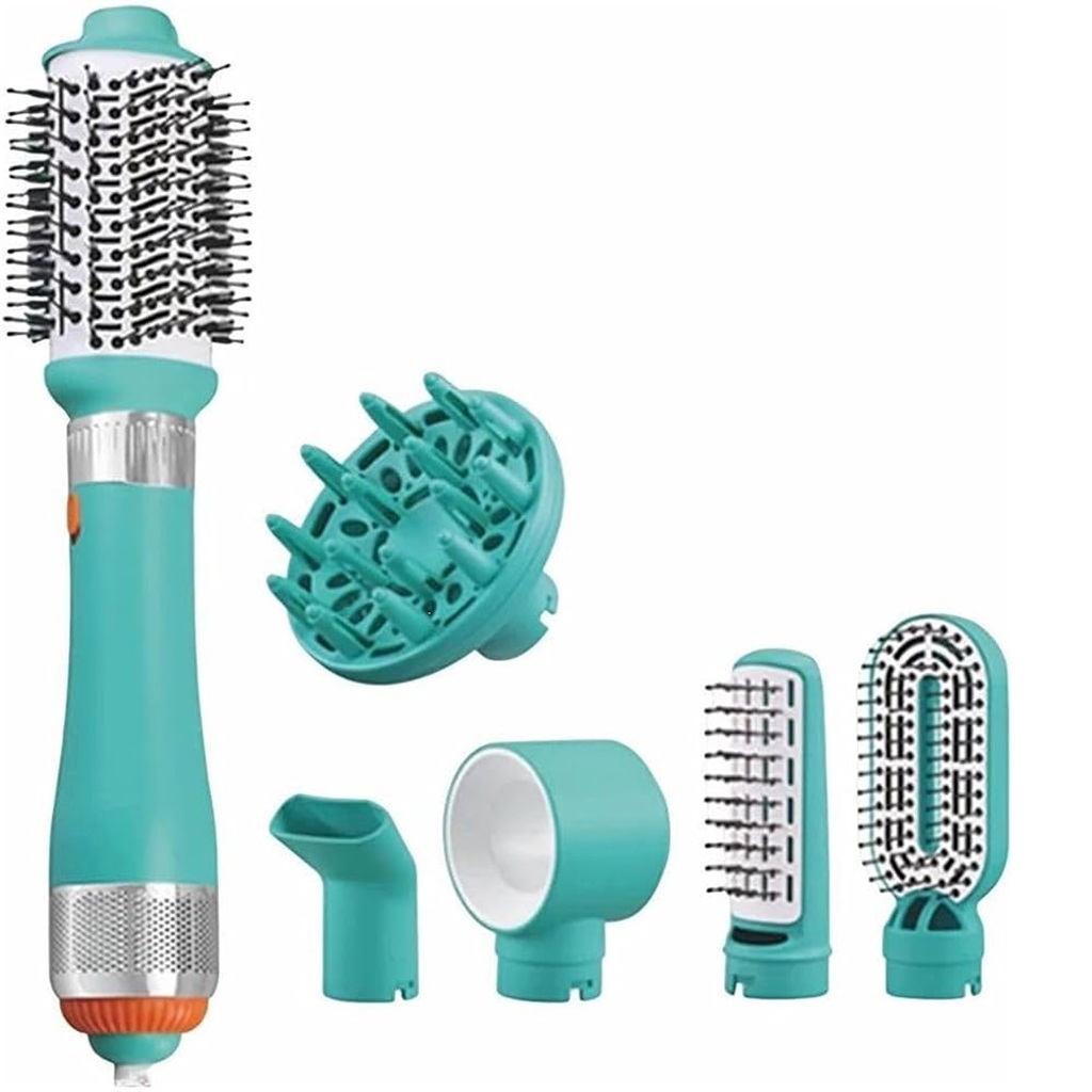 مجموعة أدوات تصفيف الشعر 6 في 1