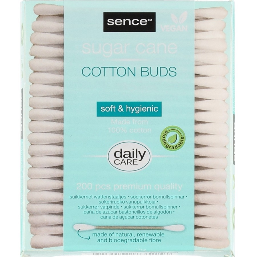 أعواد القطن وقصب السكر 200 قطعة