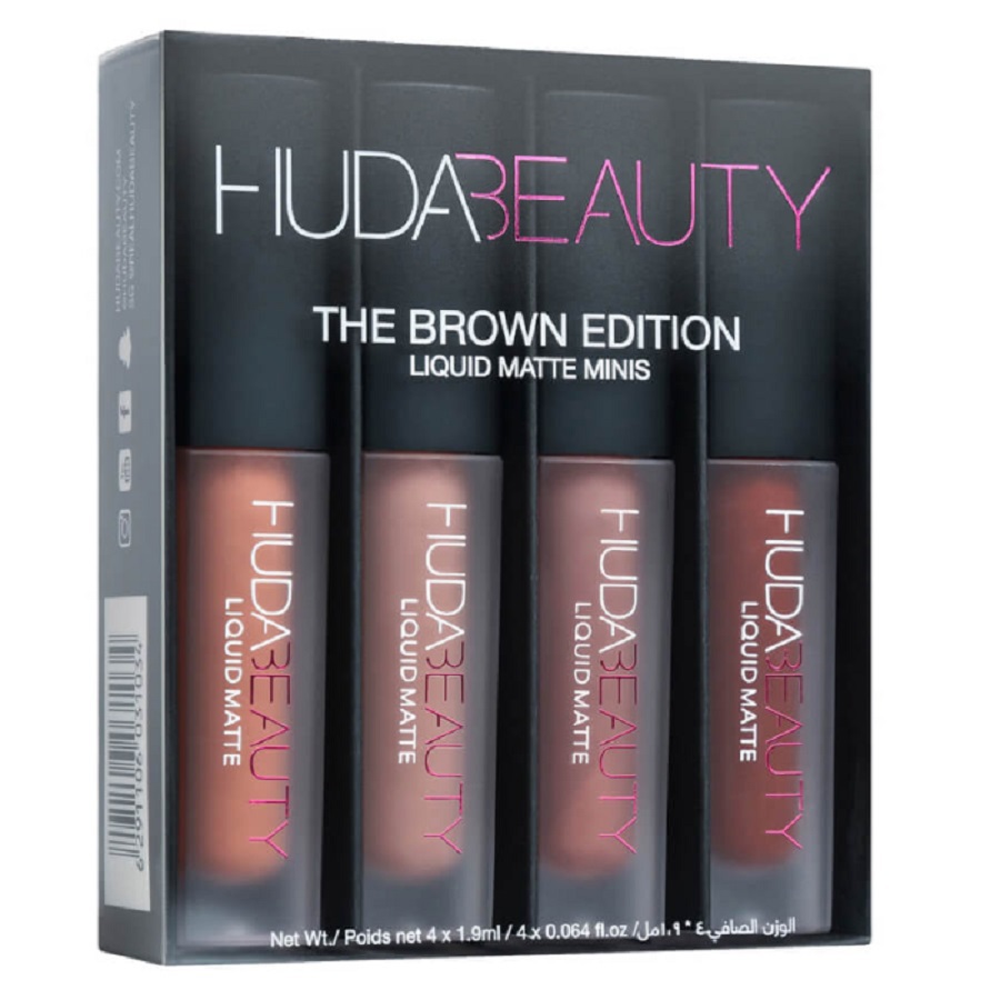 مجموعة أحمر شفاه سائل مطفي صغير 4 قطع