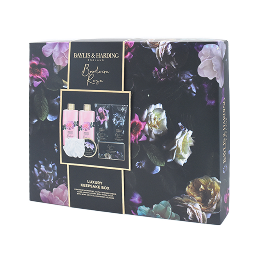 مجموعة بودوار روز للعناية بالجسم 7 قطع