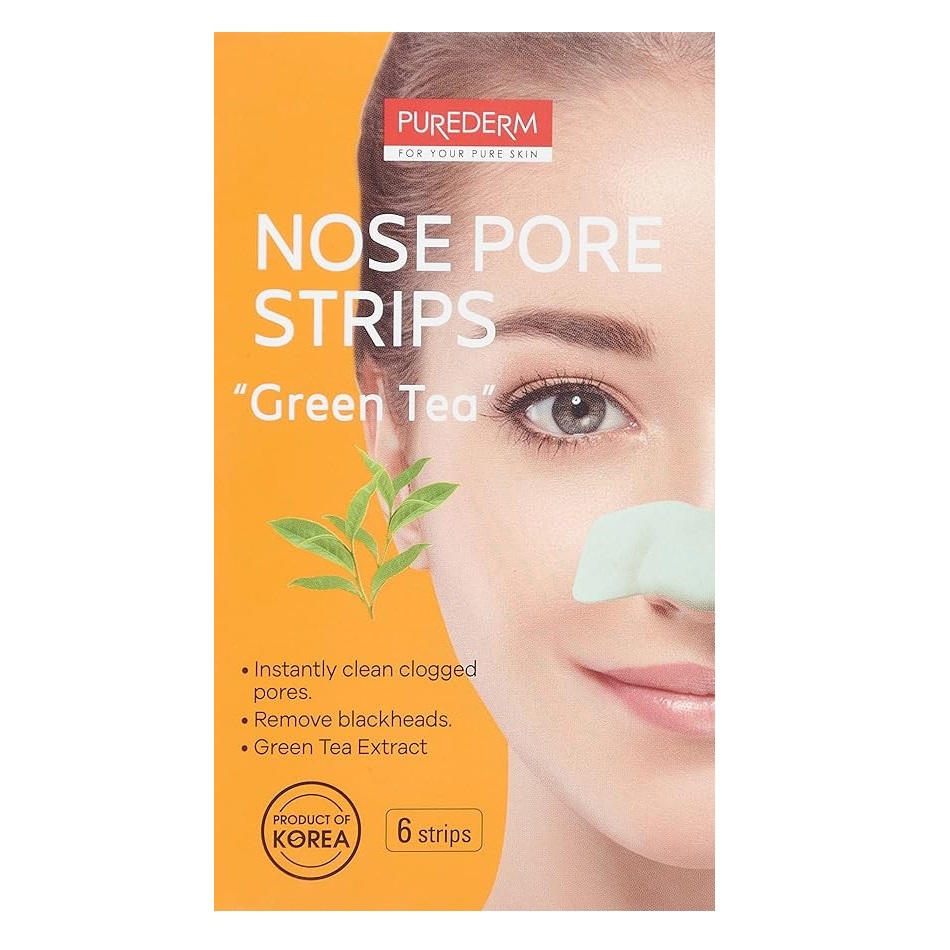 شرائط تنظيف مسام الأنف بنكهة الشاي الأخضر