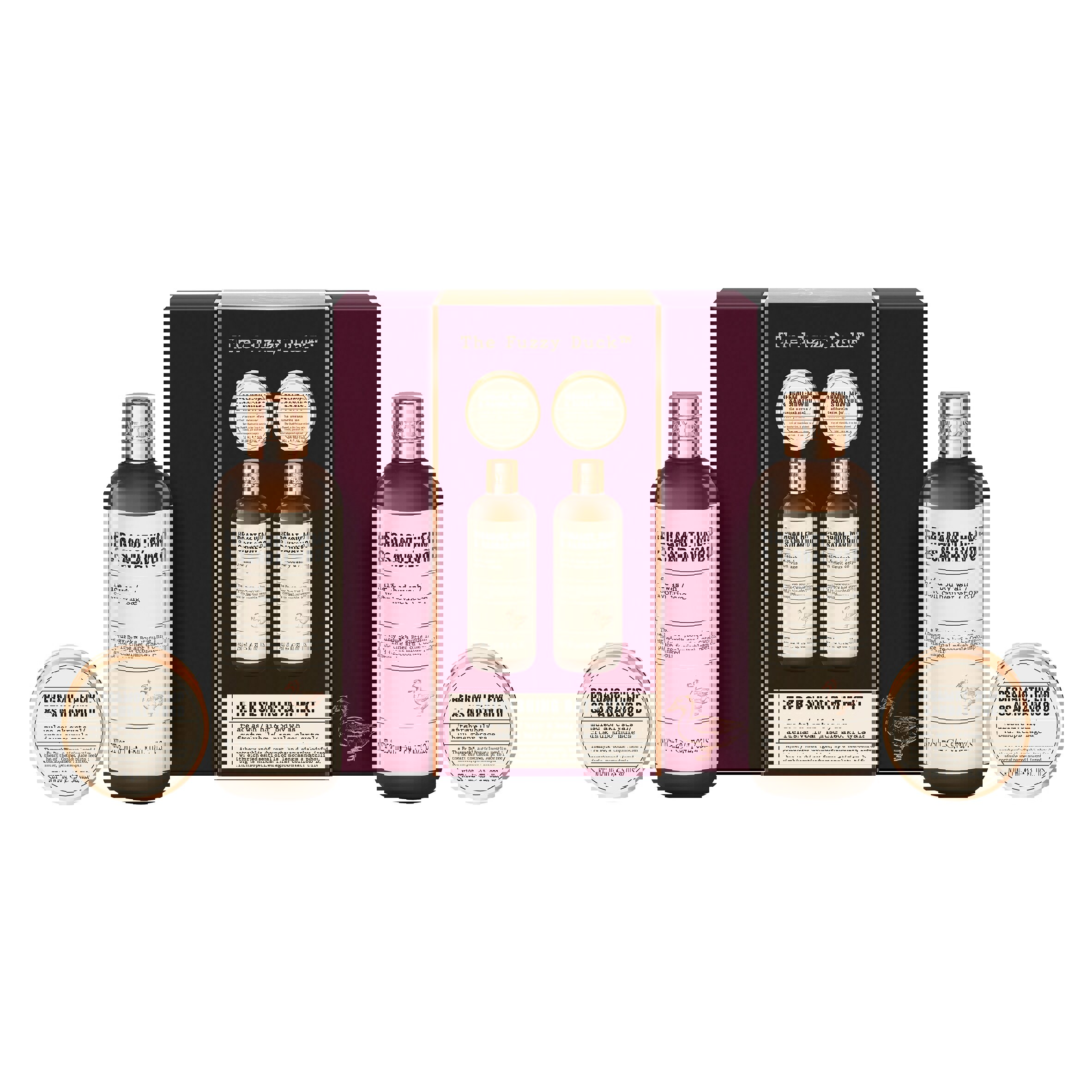 مجموعة استحمام رجالية من بايليس وهاردينغ بتصميم البطة الفروية وخشب الصندل