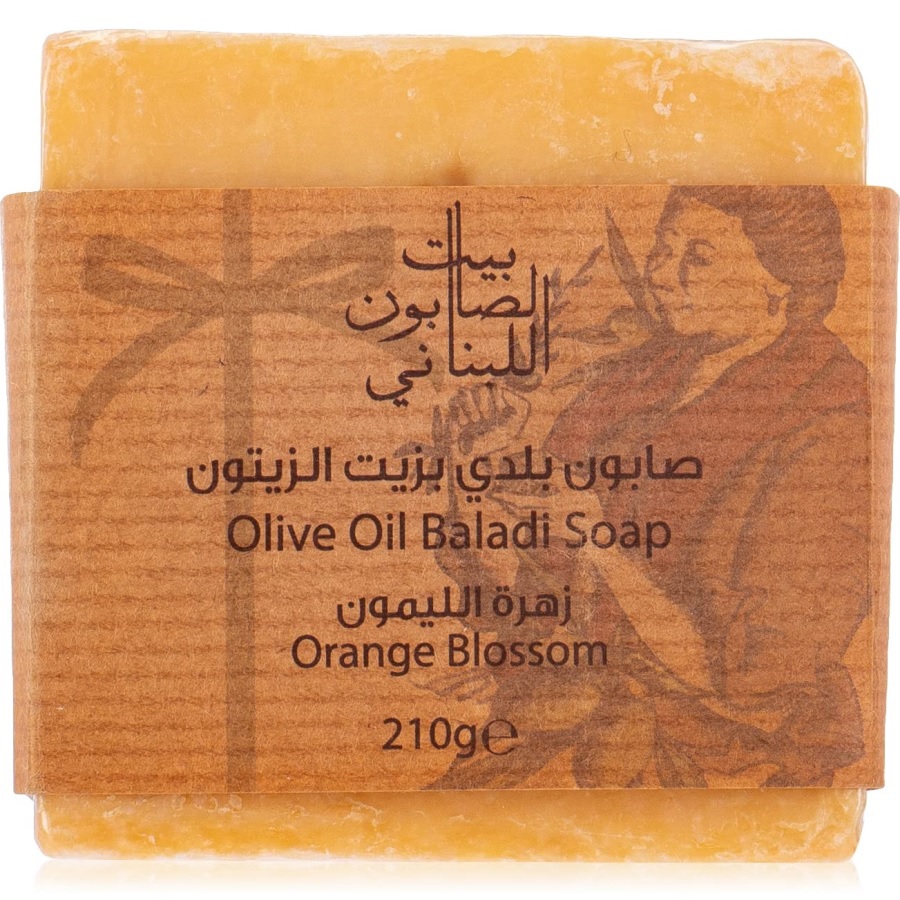 صابون بلدي بزيت الزيتون وزهر البرتقال 210 غم