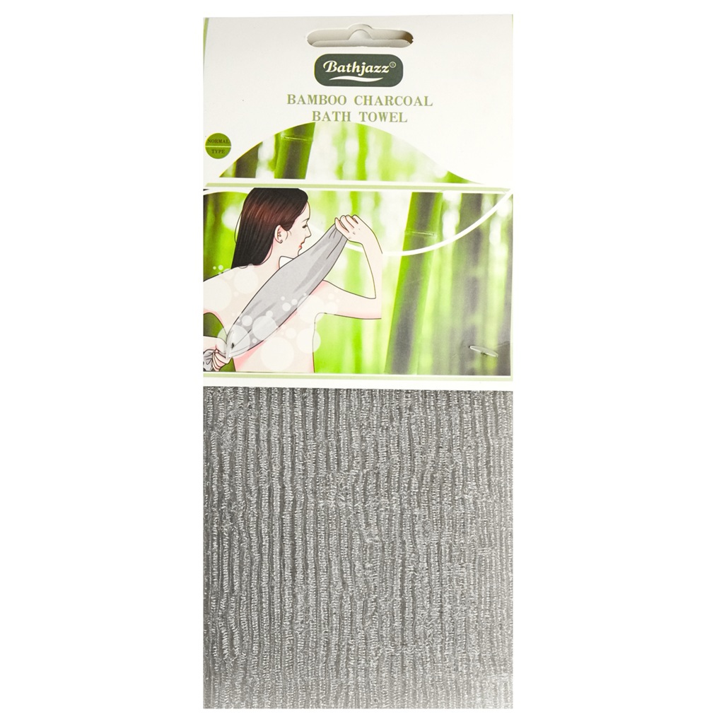 ليفة الأستحمام من الخيزران والفحم