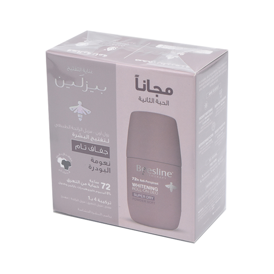 مزيل عرق رول مبيض سوفت باودر 50 مل 1+1 مجاناً