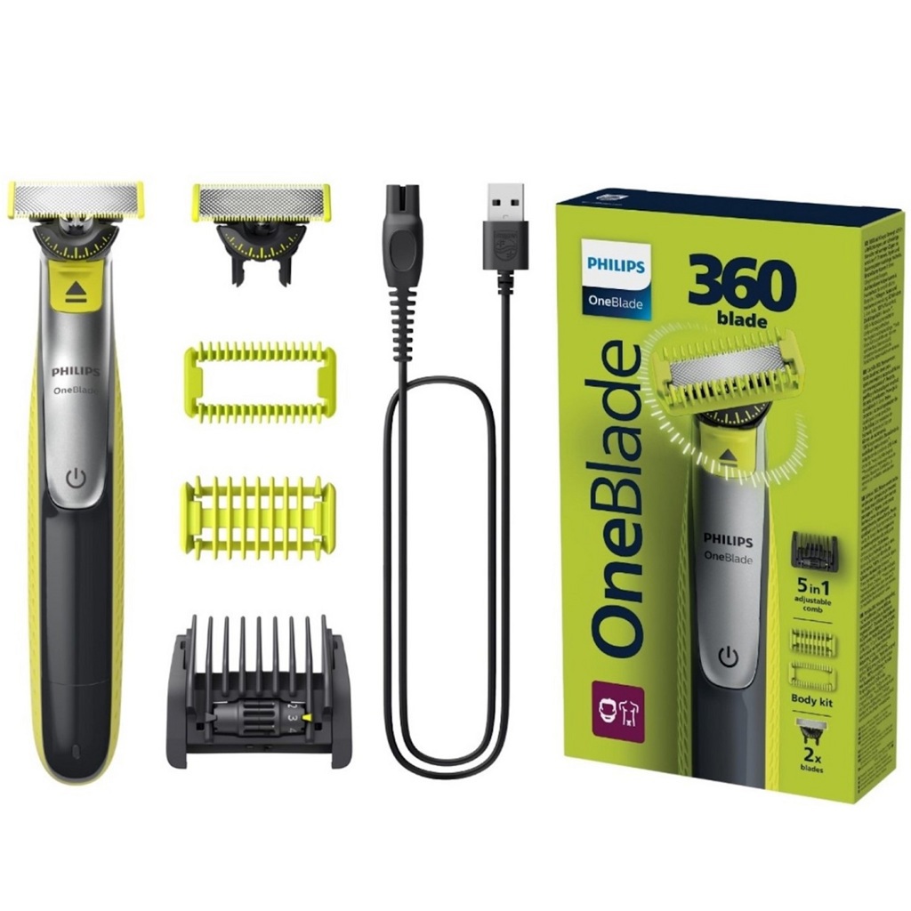 ماكينة تشذيب الوجه والجسم فيليبس وان بليد 360