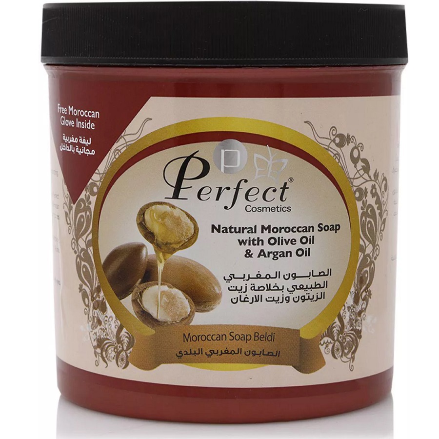 صابون مغربي طبيعي بخلاصة زيت الزيتون والارغان 1000 مل‎