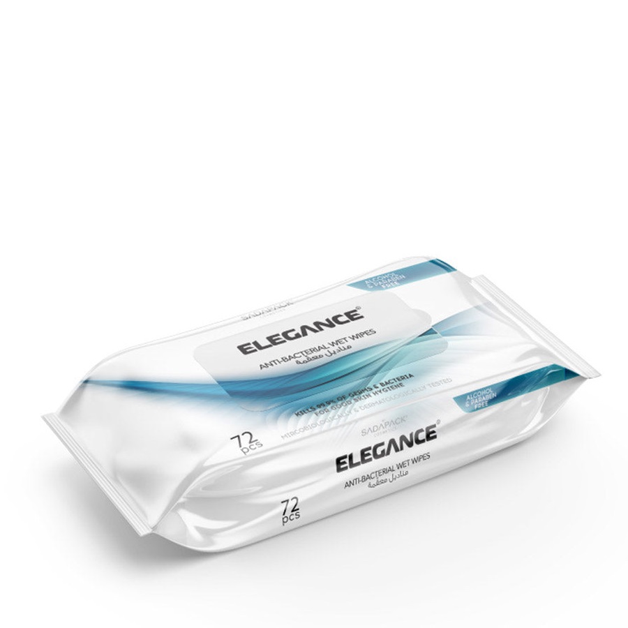 مناديل مبللة مضادة للبكتيريا 72 قطعة