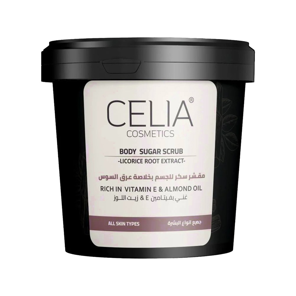 مقشر الجسم بالسكر مع خلاصة عرق السوس 600 غم